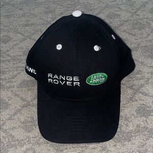 Range Rover Black Baseball Hat with Green Logo